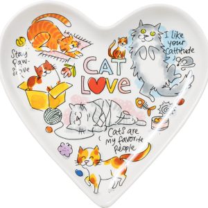Blond Amsterdam Bord Hart Cat Love